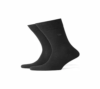 BURLINGTON, Herren Socken LEEDS 40-46 black