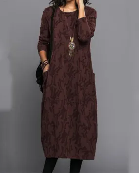böhmisches gerades langes Kleid