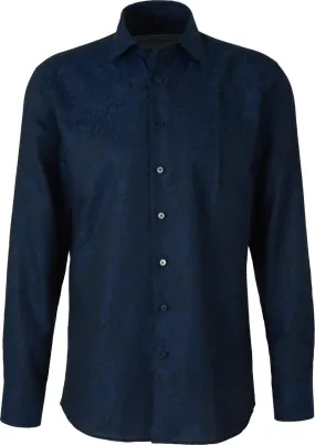   Etro  Cotton shirt with paisley print blau  T-Shirts 