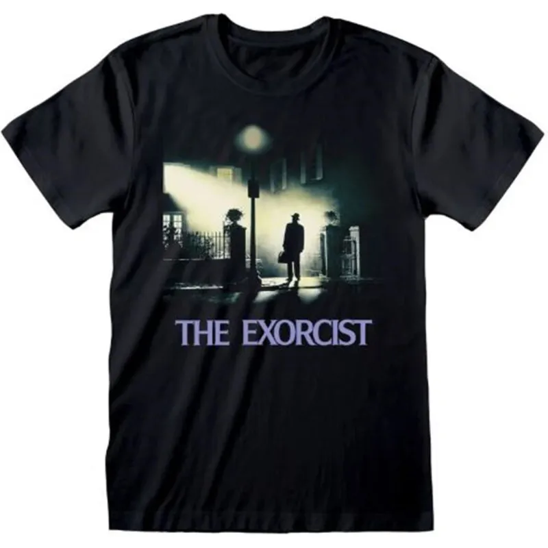 Offizielles The Exorcist Kino Poster Schwarzes Unisex T-Shirt