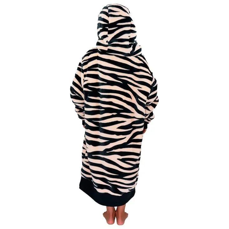 Poncho All-In ---Poncho Plaid Junior Zebra
