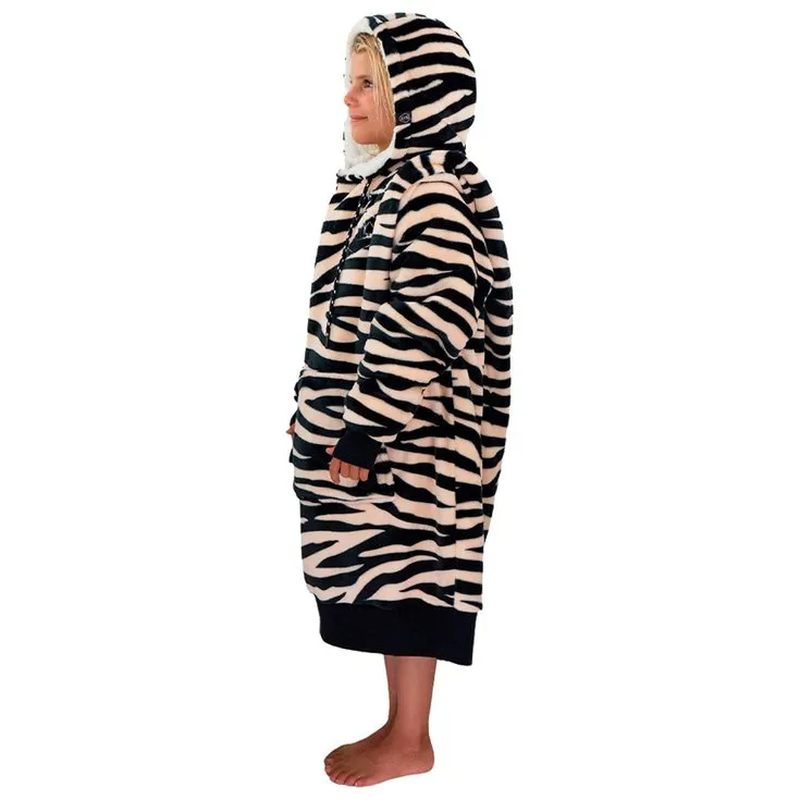 Poncho All-In ---Poncho Plaid Junior Zebra