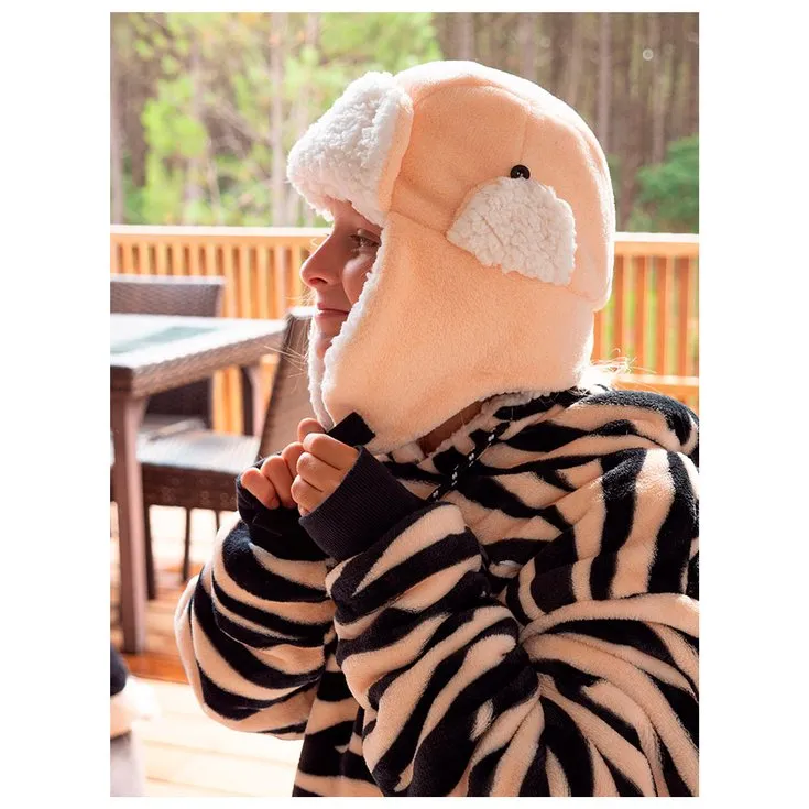 Poncho All-In ---Poncho Plaid Junior Zebra