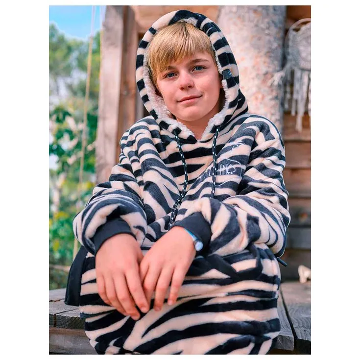Poncho All-In ---Poncho Plaid Junior Zebra