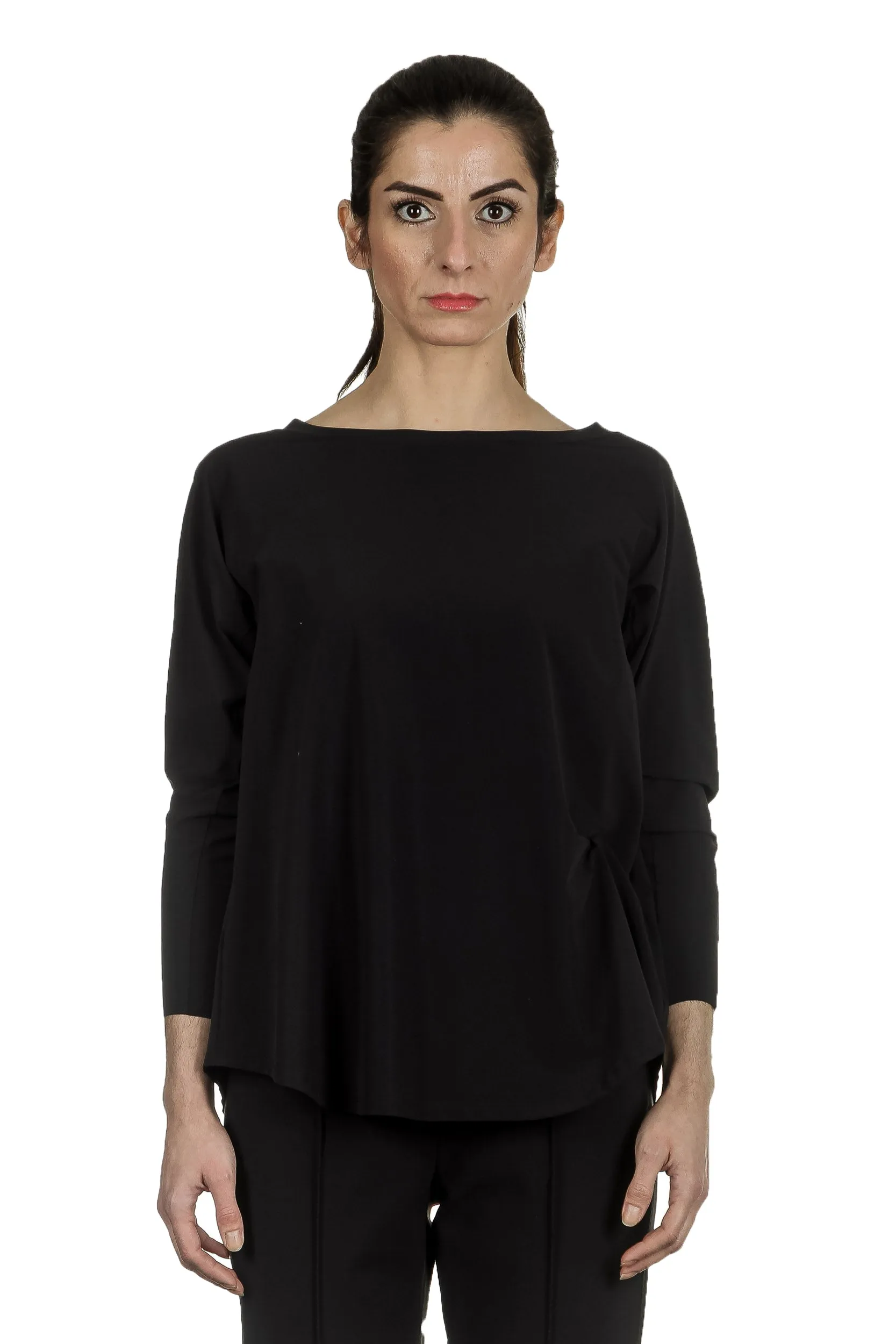Schella Kann 2 Damen Stretch Longsleeve Shirt schwarz