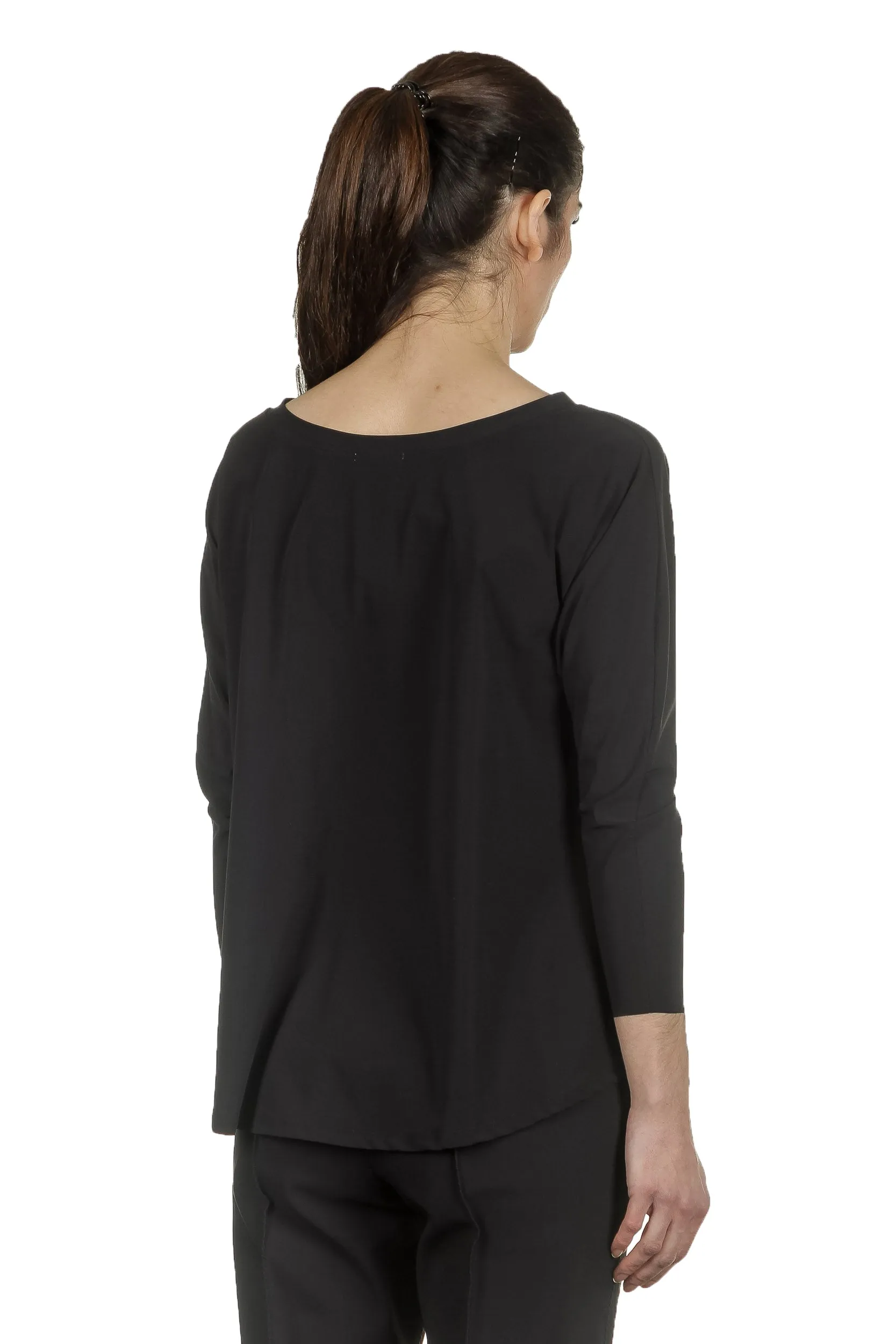 Schella Kann 2 Damen Stretch Longsleeve Shirt schwarz