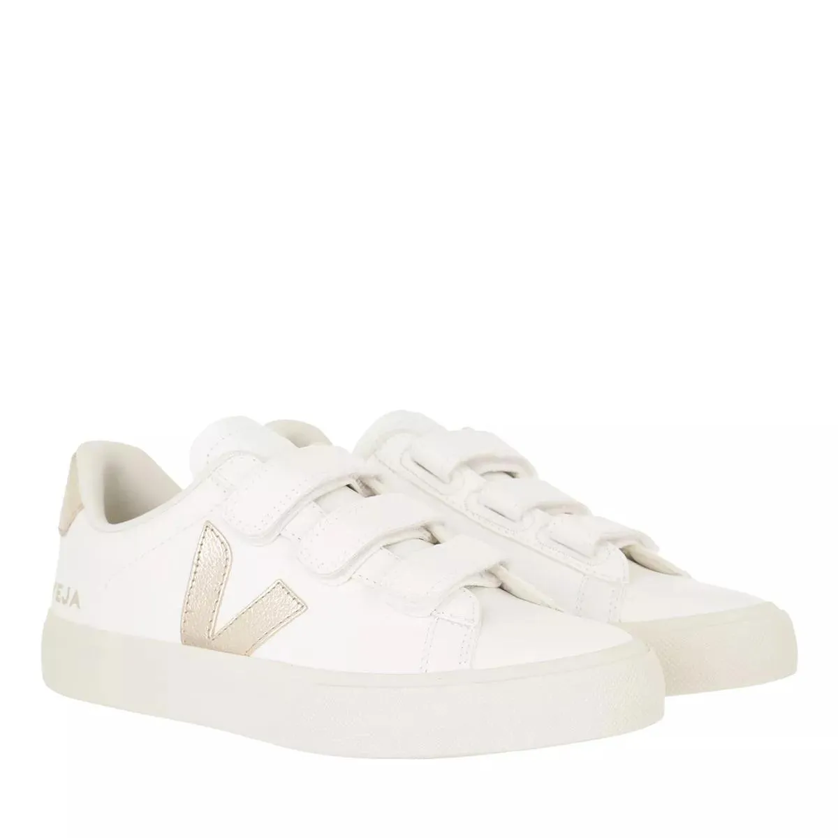   Veja  Recife Logo Chromefree  Extra White Platine  Low-Top Sneaker 