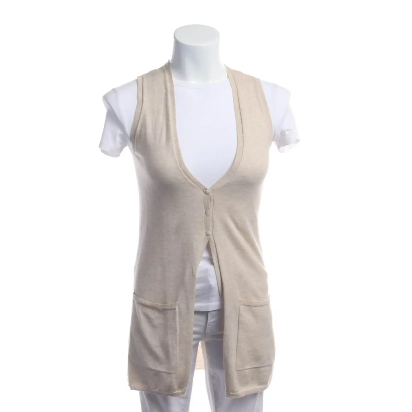 Weste S Beige